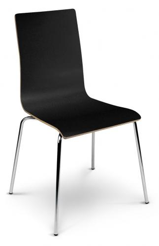 Cafe VII-tuoli. Selkeälinjainen taivutettu tuoli. Värit musta, valkoinen ja koivu. Nyt hintaan 89 € alv 0%!